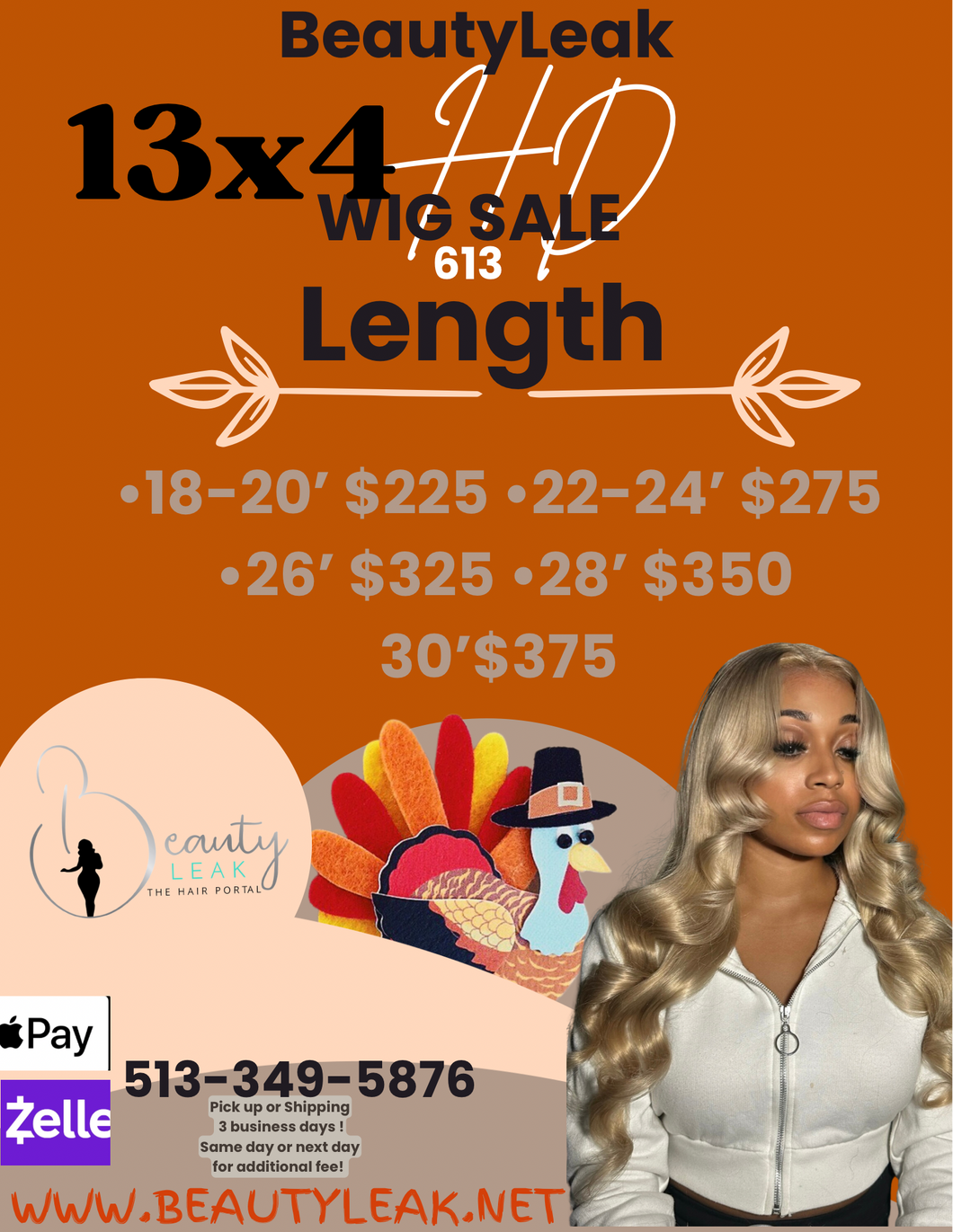 13x4 Wig Sale 613